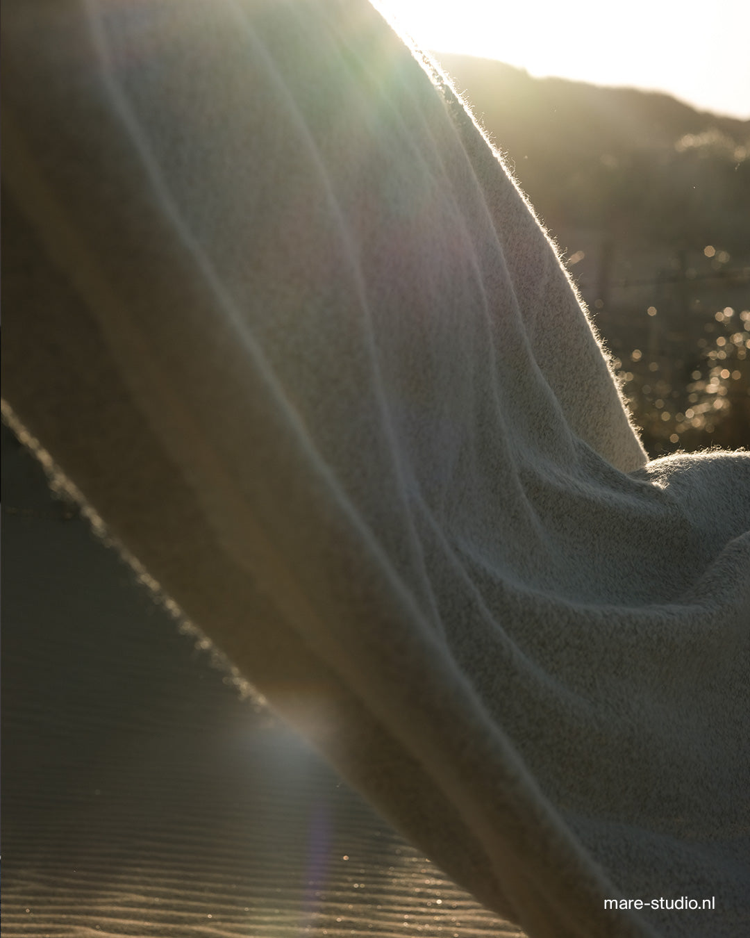 Sand drift Throw, white