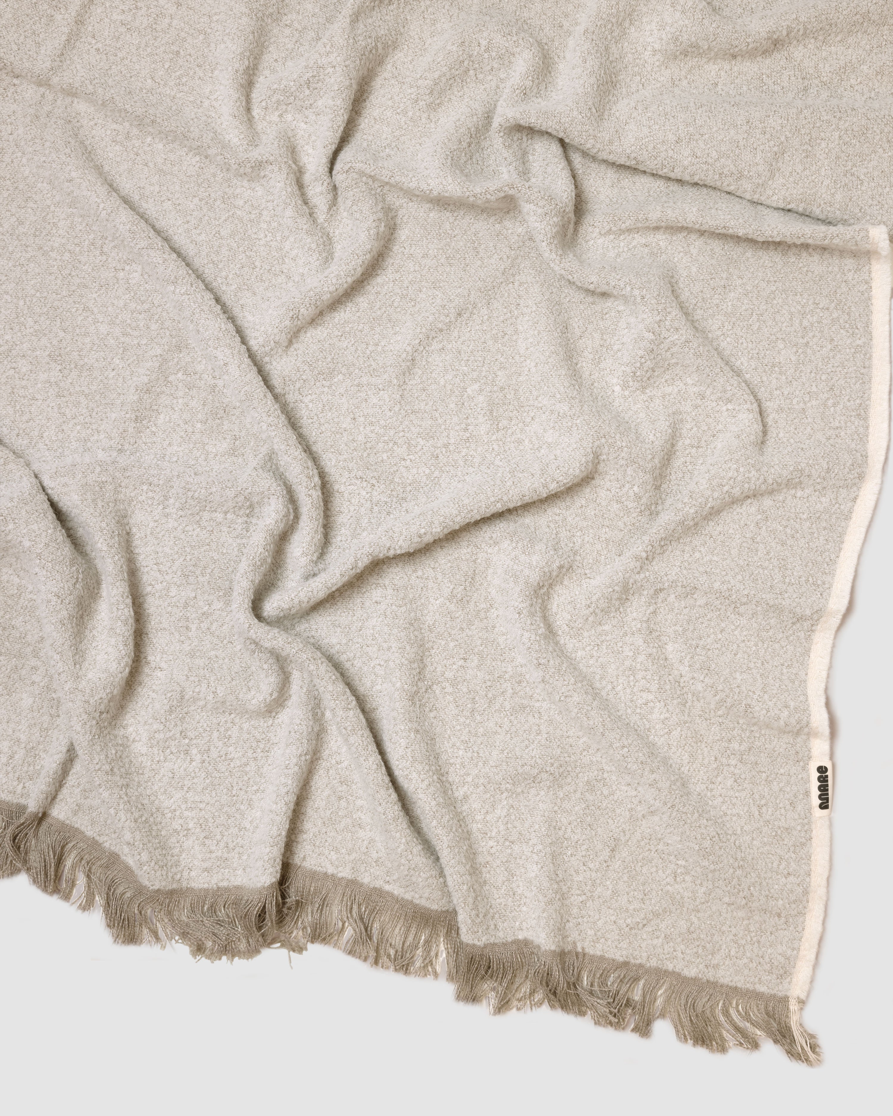 Sand drift Throw, white