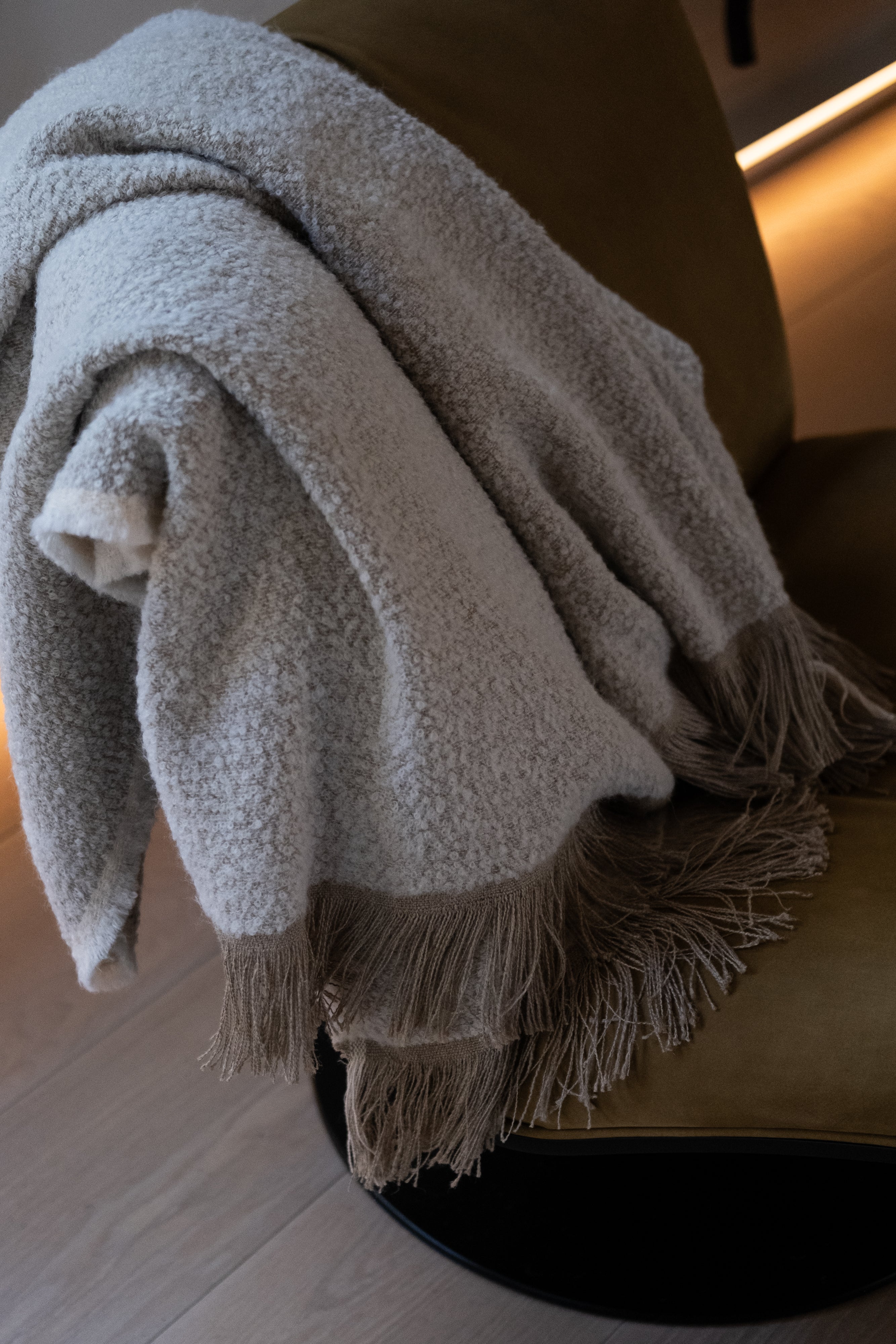 Sand drift Throw, white